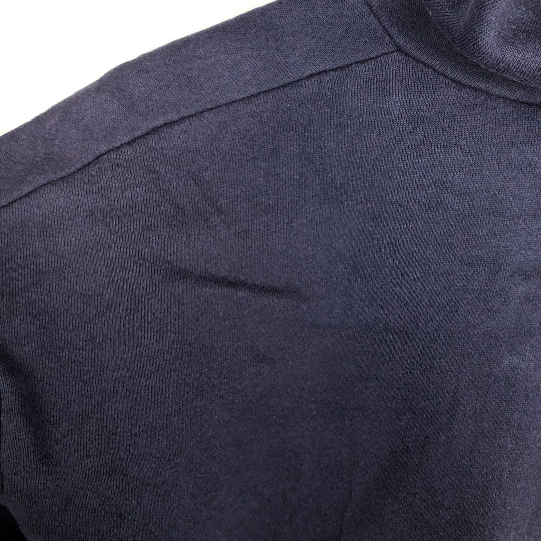 90'S Jansport College Sweat Full-Zip Hoodie, Made in USA, Men's Size M (Equivalent), Vintage cotton navy blue type Vintage Second Hand