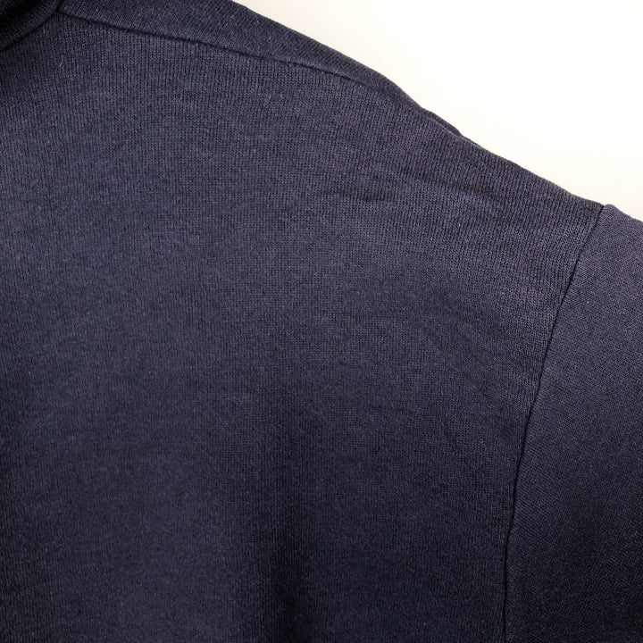 90'S Jansport College Sweat Full-Zip Hoodie, Made in USA, Men's Size M (Equivalent), Vintage cotton navy blue type Vintage Second Hand