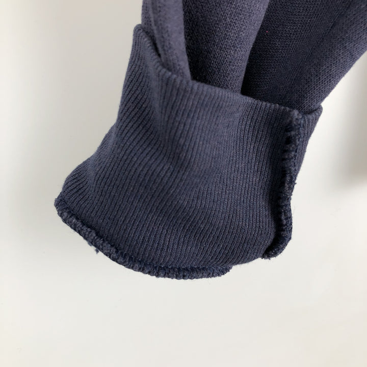 90'S Jansport College Sweat Full-Zip Hoodie, Made in USA, Men's Size M (Equivalent), Vintage cotton navy blue type Vintage Second Hand