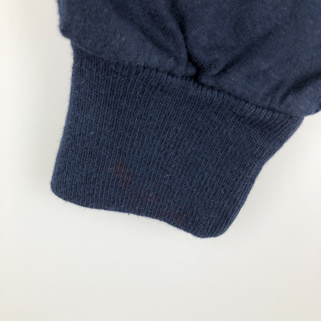 1960'S Sportswear Full-Zip Sweatshirt, Made in USA, Women's Size L (Equivalent), Vintage polyester navy blue type Vintage Second Hand