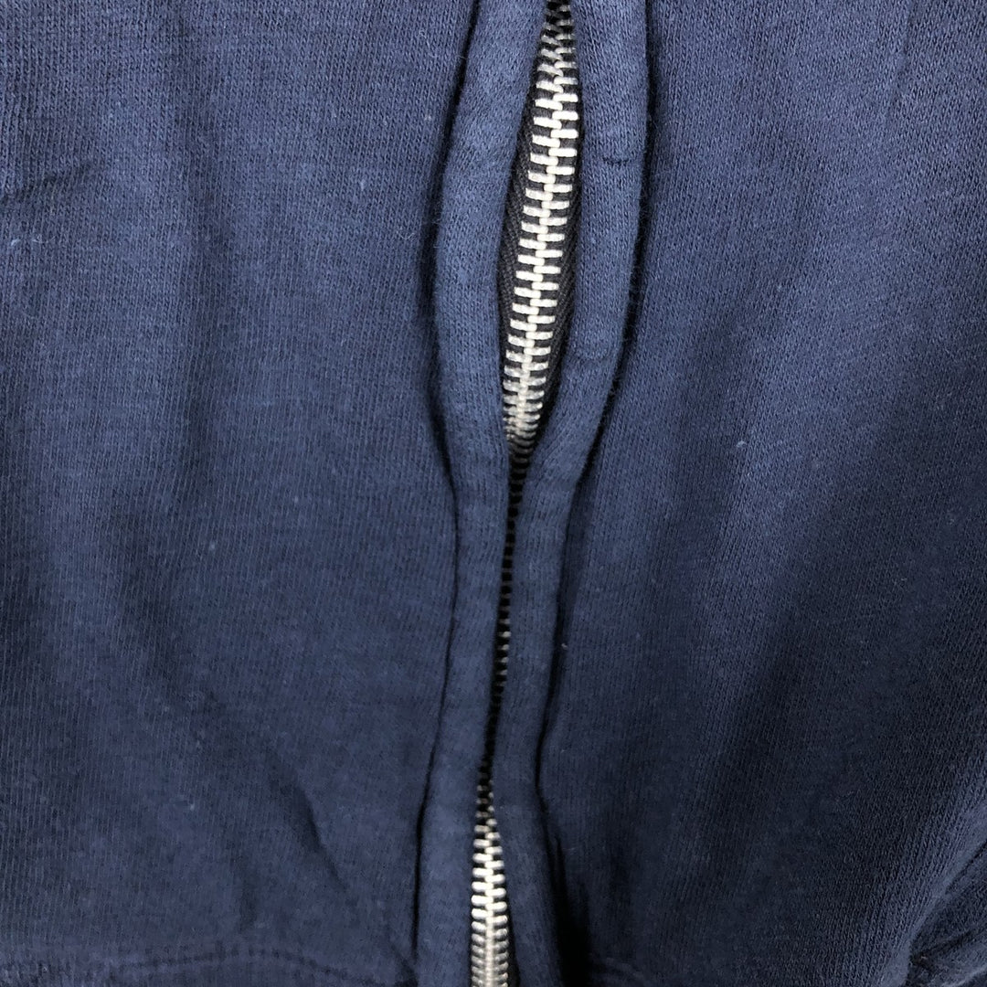 1960'S Sportswear Full-Zip Sweatshirt, Made in USA, Women's Size L (Equivalent), Vintage polyester navy blue type Vintage Second Hand