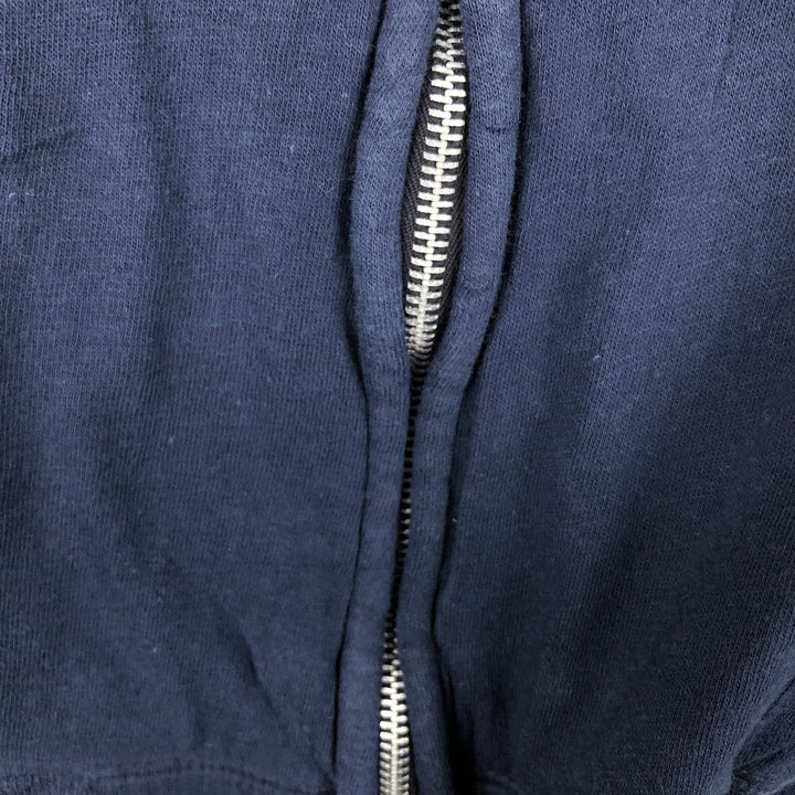 1960'S Sportswear Full-Zip Sweatshirt, Made in USA, Women's Size L (Equivalent), Vintage polyester navy blue type Vintage Second Hand