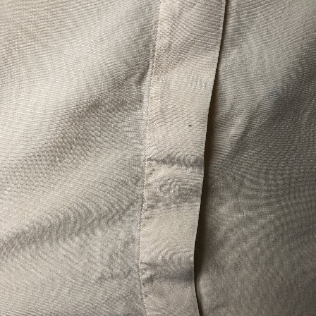 PETITE SOPHISTICATE Round Collar Long Sleeve Silk Shirt, Women's Size M (approx.) silk unbleached Vintage Second Hand