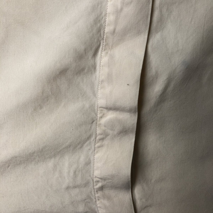 PETITE SOPHISTICATE Round Collar Long Sleeve Silk Shirt, Women's Size M (approx.) silk unbleached Vintage Second Hand