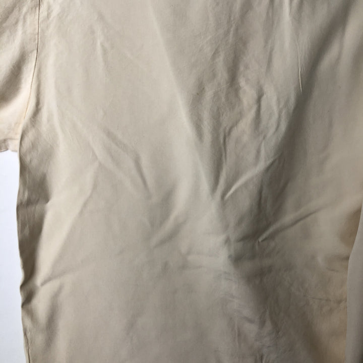 PETITE SOPHISTICATE Round Collar Long Sleeve Silk Shirt, Women's Size M (approx.) silk unbleached Vintage Second Hand