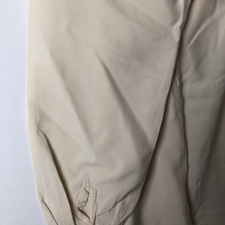 PETITE SOPHISTICATE Round Collar Long Sleeve Silk Shirt, Women's Size M (approx.) silk unbleached Vintage Second Hand