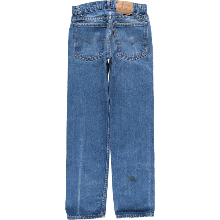 1980'S Levi's 505-0217 Orange Tab Tapered Denim Pants, Made in USA, Women's Size M (W26 equivalent), Vintage cotton blue type Vintage Second Hand