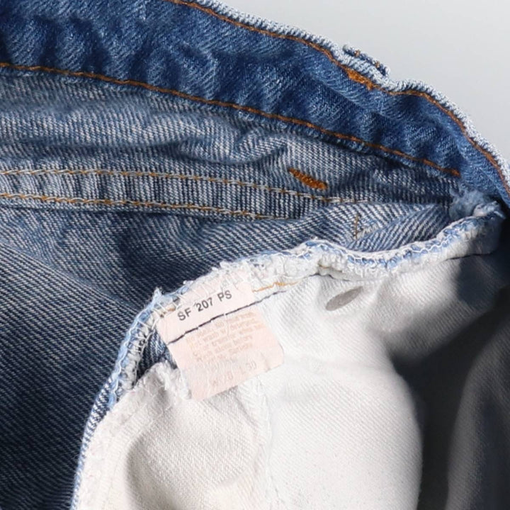 1980'S Levi's 505-0217 Orange Tab Tapered Denim Pants, Made in USA, Women's Size M (W26 equivalent), Vintage cotton blue type Vintage Second Hand