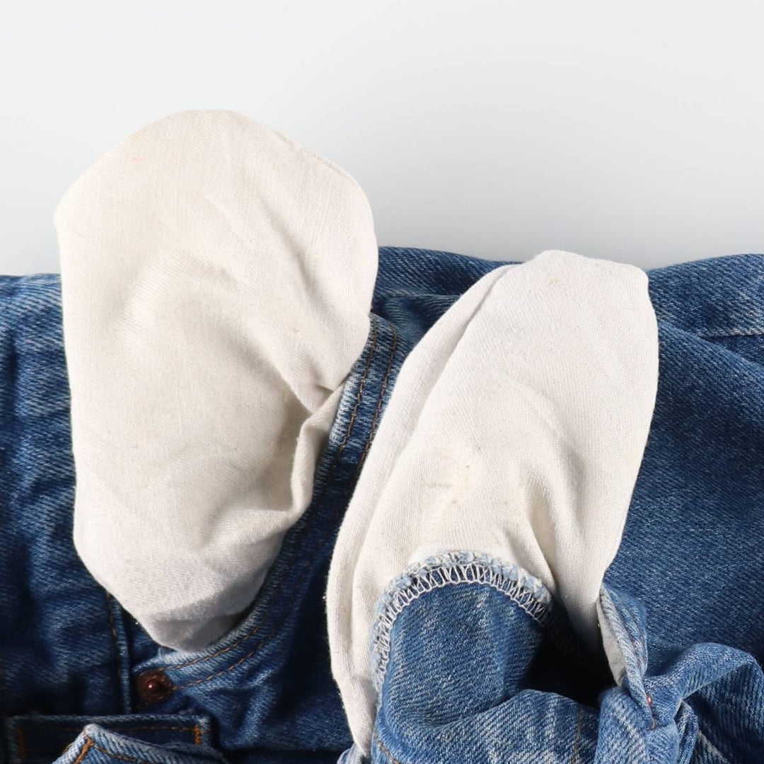 1980'S Levi's 505-0217 Orange Tab Tapered Denim Pants, Made in USA, Women's Size M (W26 equivalent), Vintage cotton blue type Vintage Second Hand