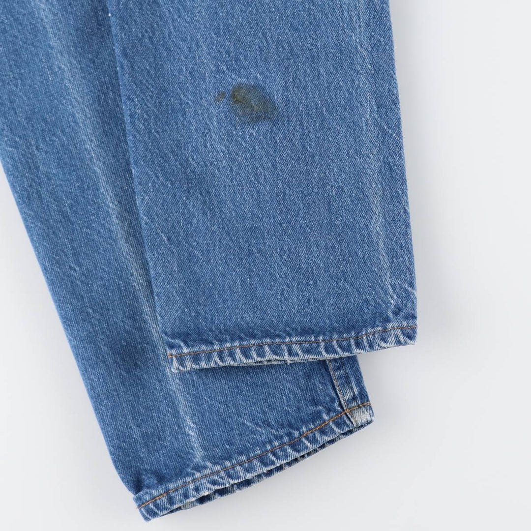 1980'S Levi's 505-0217 Orange Tab Tapered Denim Pants, Made in USA, Women's Size M (W26 equivalent), Vintage cotton blue type Vintage Second Hand