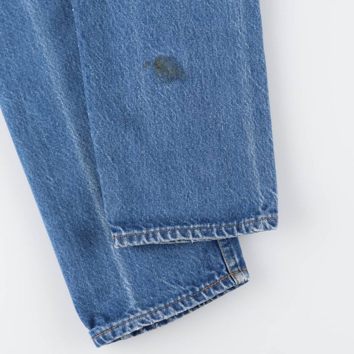 1980'S Levi's 505-0217 Orange Tab Tapered Denim Pants, Made in USA, Women's Size M (W26 equivalent), Vintage cotton blue type Vintage Second Hand