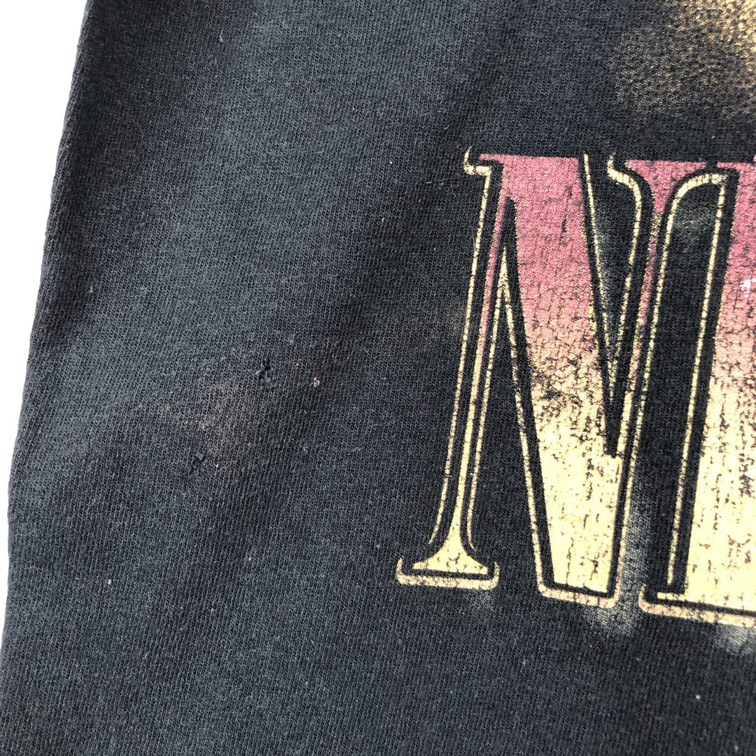 NIRVANA Nirvana Band T-shirt, Band T, Men's M size cotton black type Vintage Second Hand