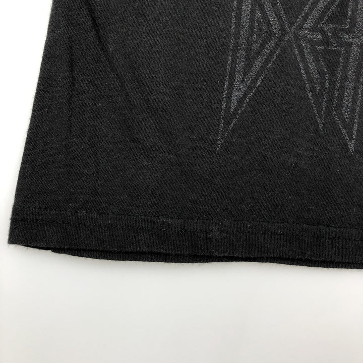 DEF LEPPARD Def Leppard Band T-shirt Band T Men's L size cotton black type Vintage Second Hand