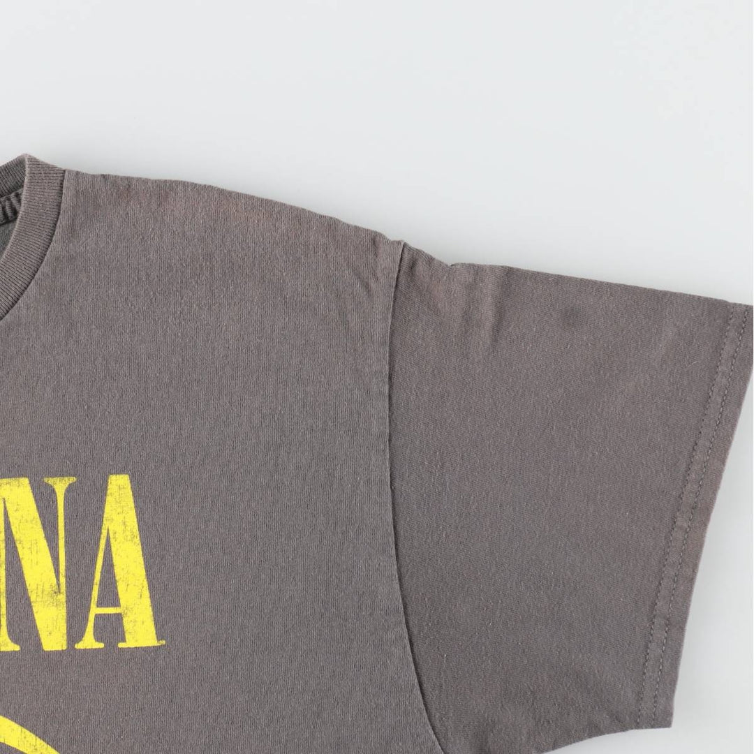 NIRVANA Nirvana Band T-shirt, Band T, Men's L size cotton gray type Vintage Second Hand