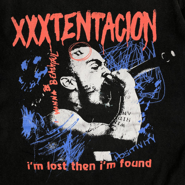 XXXTENTACION XXXTentacion Wrap T-Shirt, Men's Size L cotton black type Vintage Second Hand