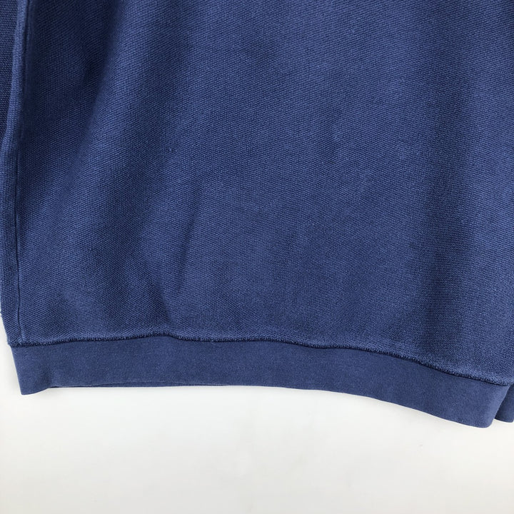 ~2000'S Lands' End Plain Blank Sweatshirt (Women's Size M) cotton blue type Vintage Second Hand