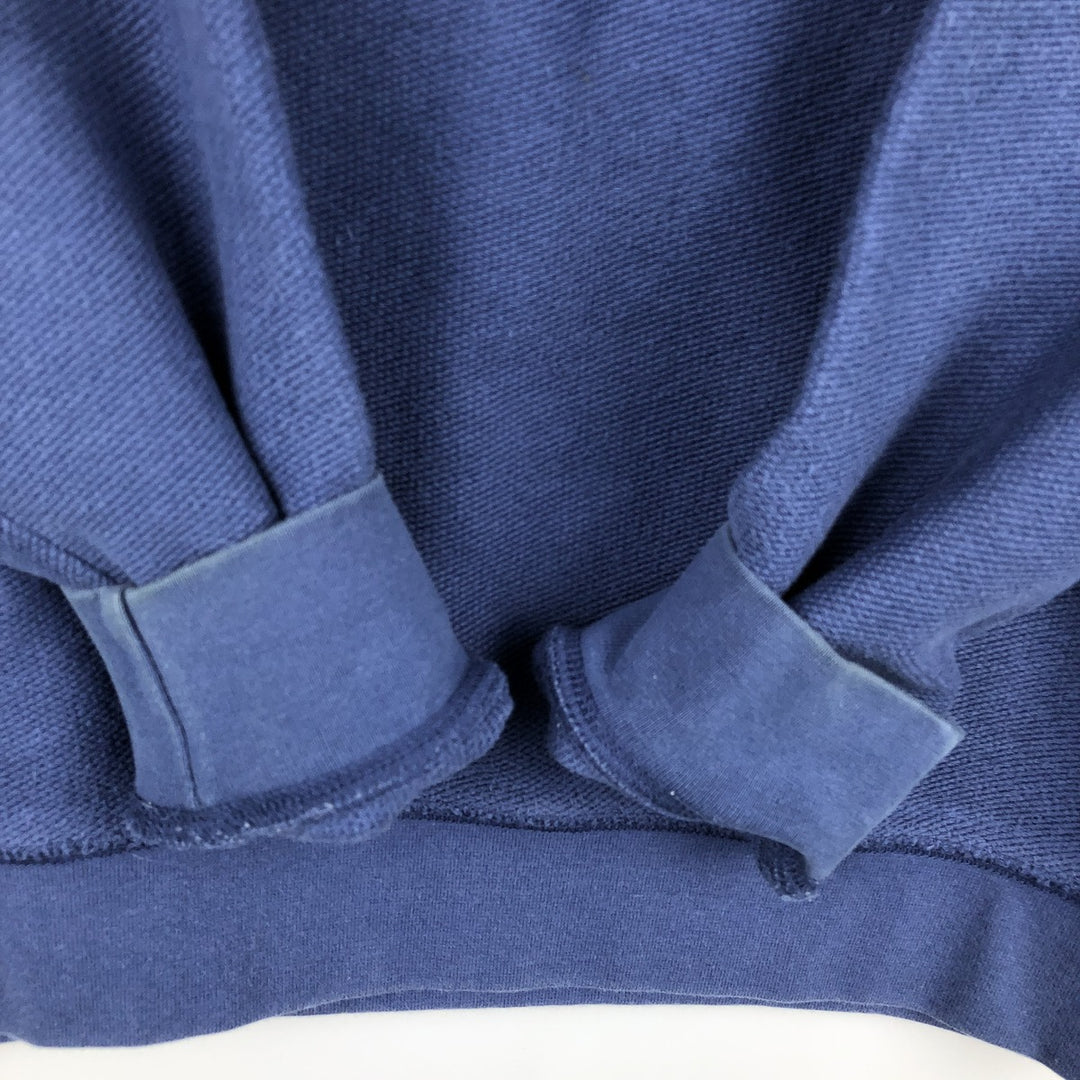 ~2000'S Lands' End Plain Blank Sweatshirt (Women's Size M) cotton blue type Vintage Second Hand