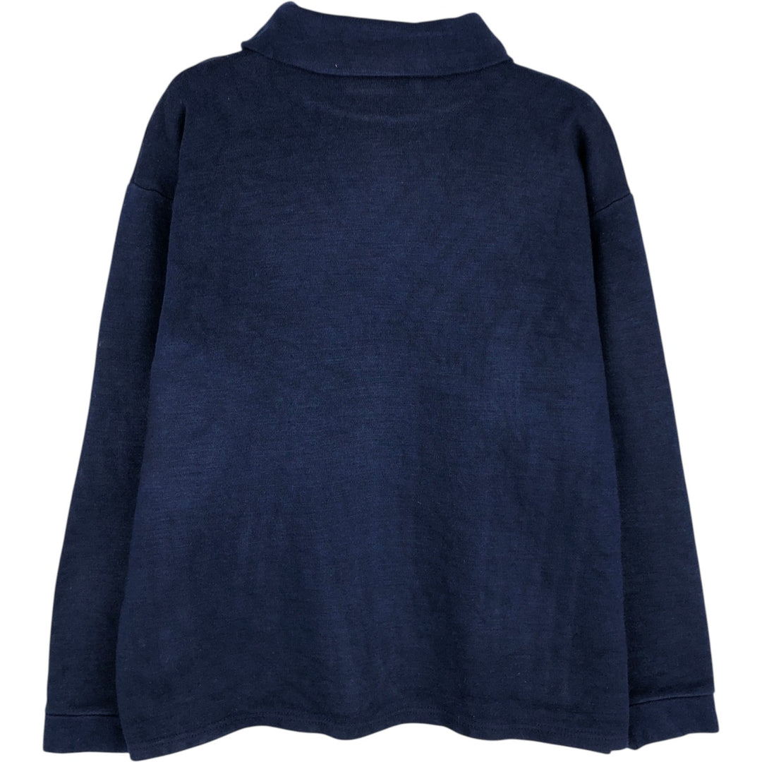 80'S DAMART Turtleneck Plain Blank Sweatshirt, Made in USA, Women's Size XL (Equivalent), Vintage others navy blue type Vintage Second Hand