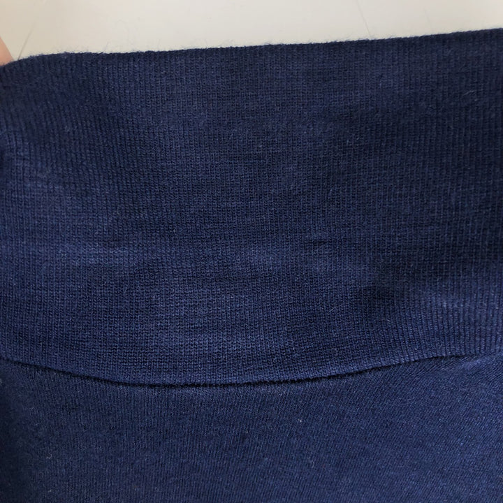 80'S DAMART Turtleneck Plain Blank Sweatshirt, Made in USA, Women's Size XL (Equivalent), Vintage others navy blue type Vintage Second Hand