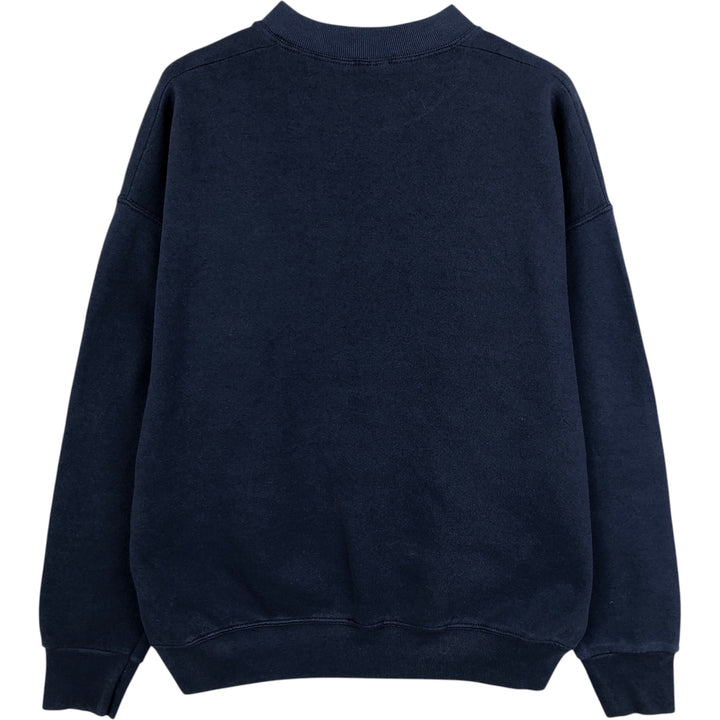 90'S Fruit of the Loom Teddy Bear Pattern Print Sweatshirt, Women's Size L (approx.), Vintage cotton navy blue type Vintage Second Hand