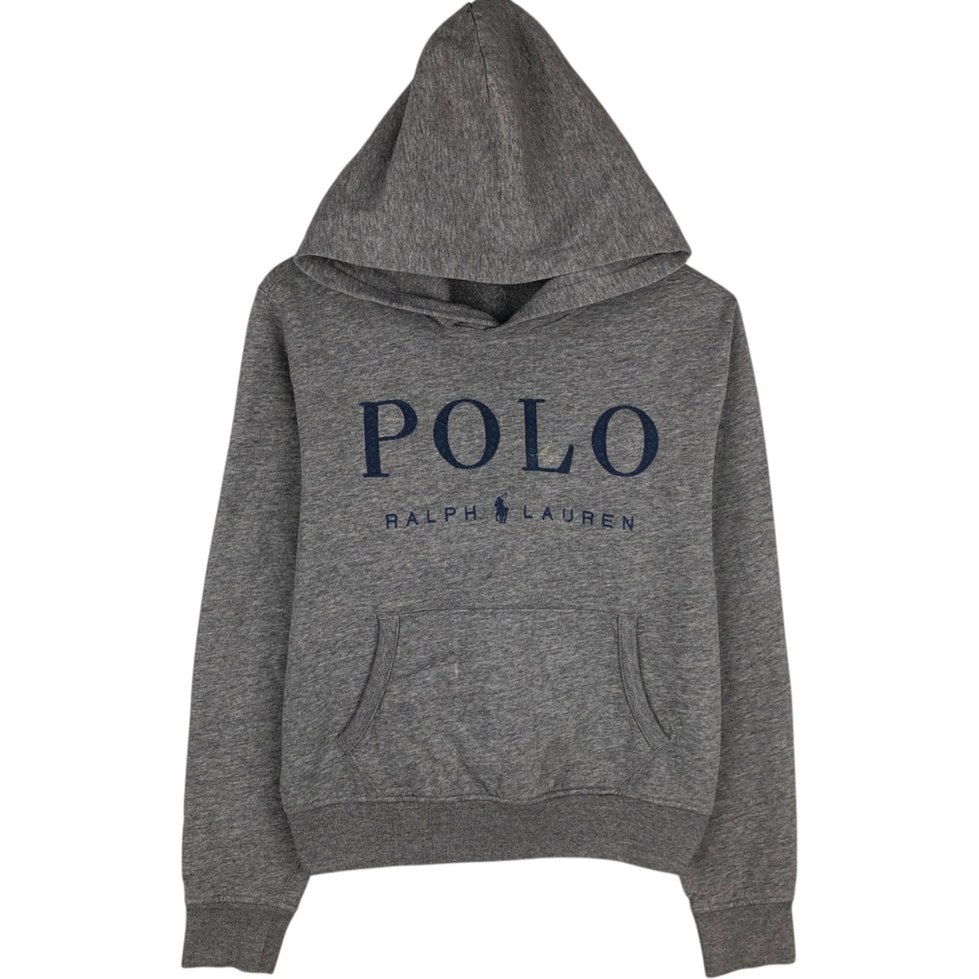 Ralph Lauren POLO RALPH LAUREN sweatshirt pullover hoodie, women's size L cotton gray type Vintage Second Hand