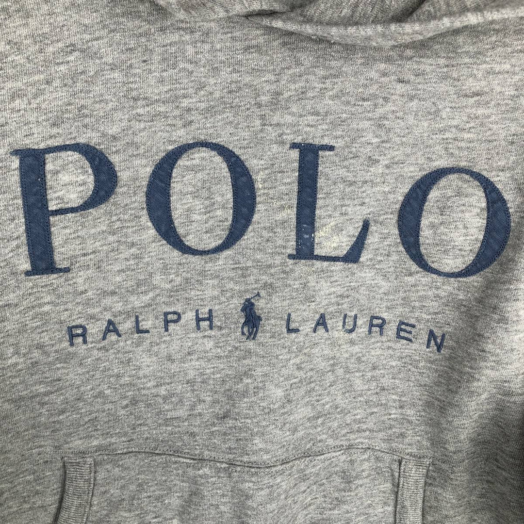Ralph Lauren POLO RALPH LAUREN sweatshirt pullover hoodie, women's size L cotton gray type Vintage Second Hand
