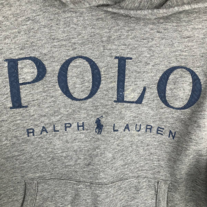 Ralph Lauren POLO RALPH LAUREN sweatshirt pullover hoodie, women's size L cotton gray type Vintage Second Hand