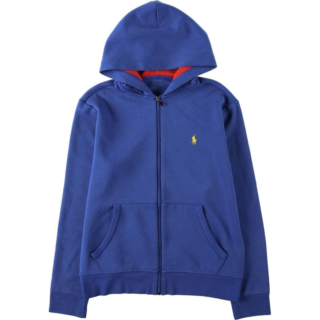 Ralph Lauren POLO RALPH LAUREN Sweat Full-Zip Hoodie, Women's Size M (approx.) polyester blue type Vintage Second Hand