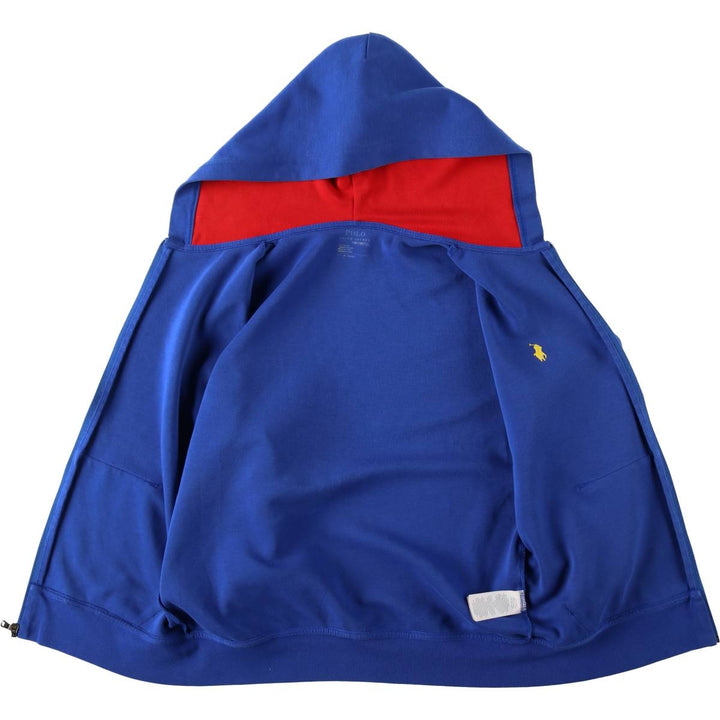 Ralph Lauren POLO RALPH LAUREN Sweat Full-Zip Hoodie, Women's Size M (approx.) polyester blue type Vintage Second Hand