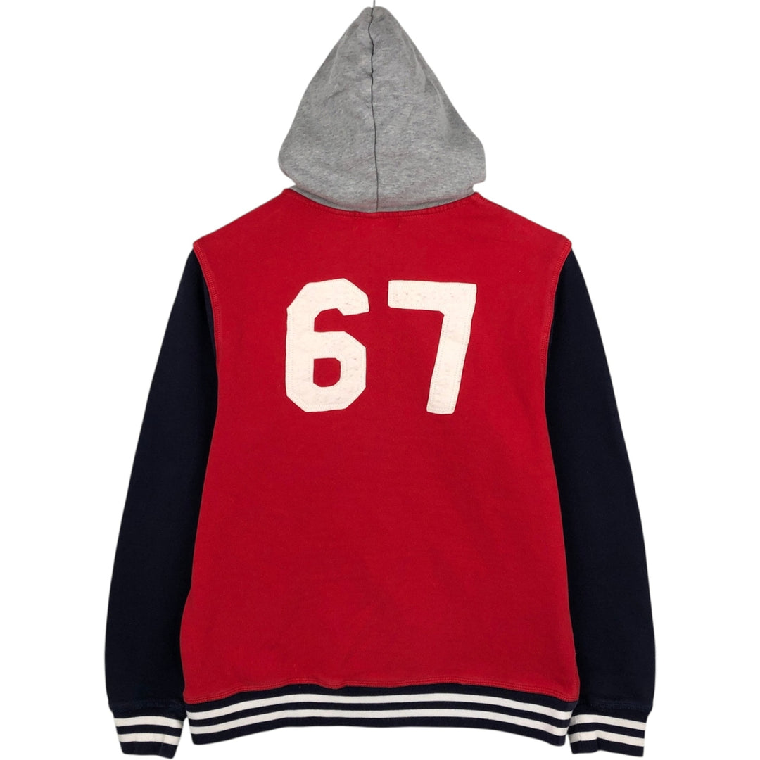 Ralph Lauren POLO RALPH LAUREN Big Pony Sweat Full-Zip Hoodie, Women's Size XL (approx.) cotton red type Vintage Second Hand