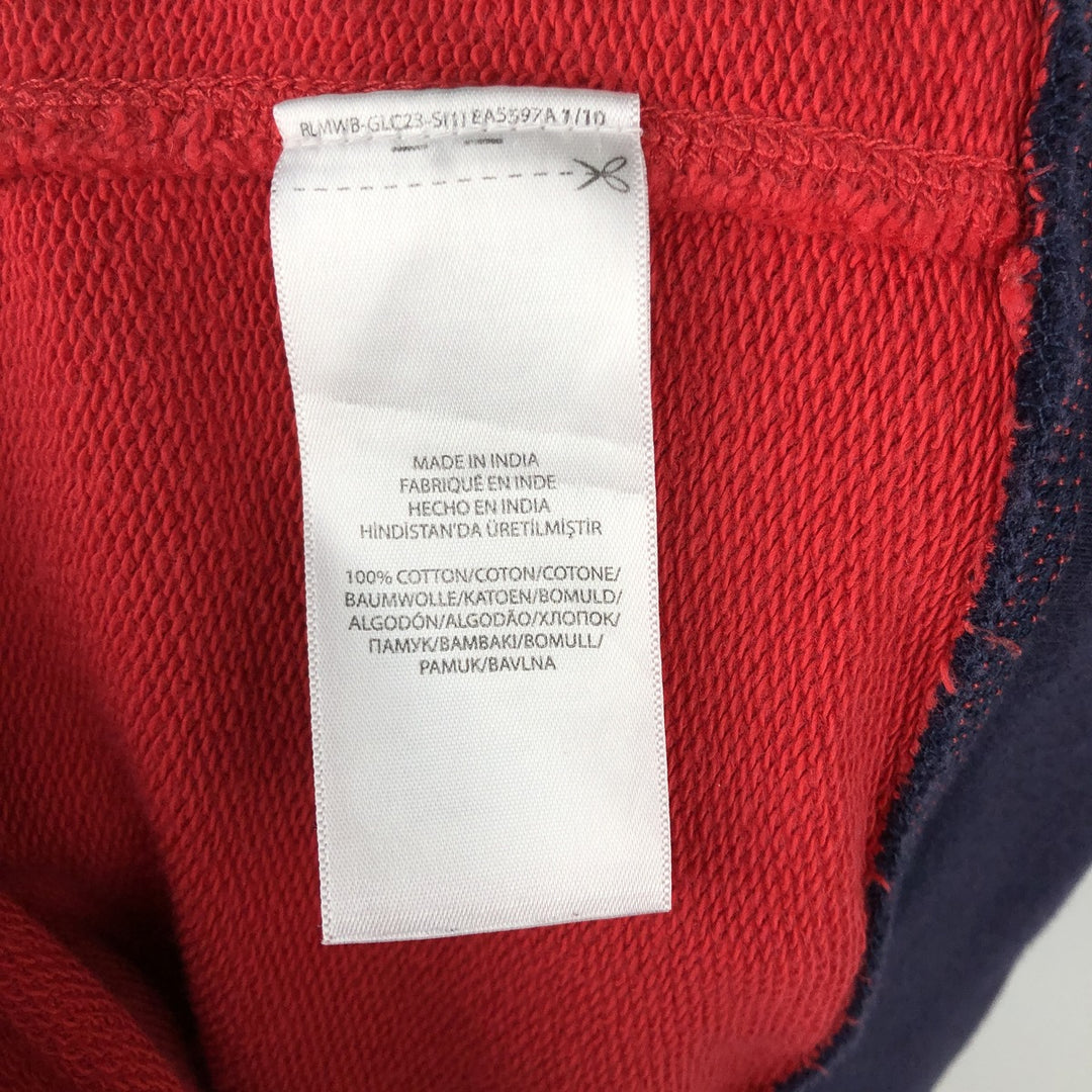 Ralph Lauren POLO RALPH LAUREN Big Pony Sweat Full-Zip Hoodie, Women's Size XL (approx.) cotton red type Vintage Second Hand