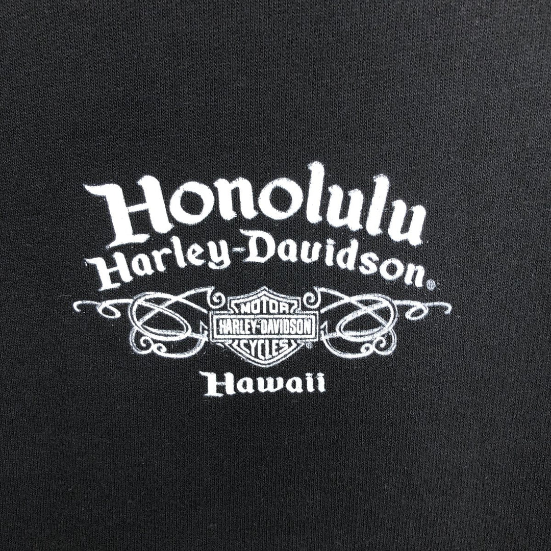 Harley-Davidson Full-Zip Sweatshirt (Women's Size XS) cotton black type Vintage Second Hand