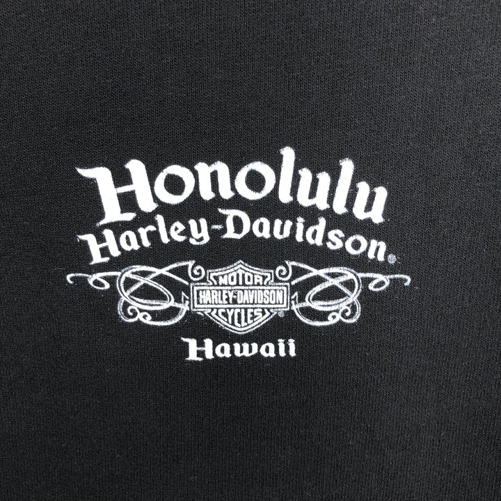 Harley-Davidson Full-Zip Sweatshirt (Women's Size XS) cotton black type Vintage Second Hand