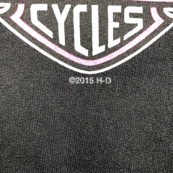 Harley-Davidson Full-Zip Sweatshirt (Women's Size XS) cotton black type Vintage Second Hand