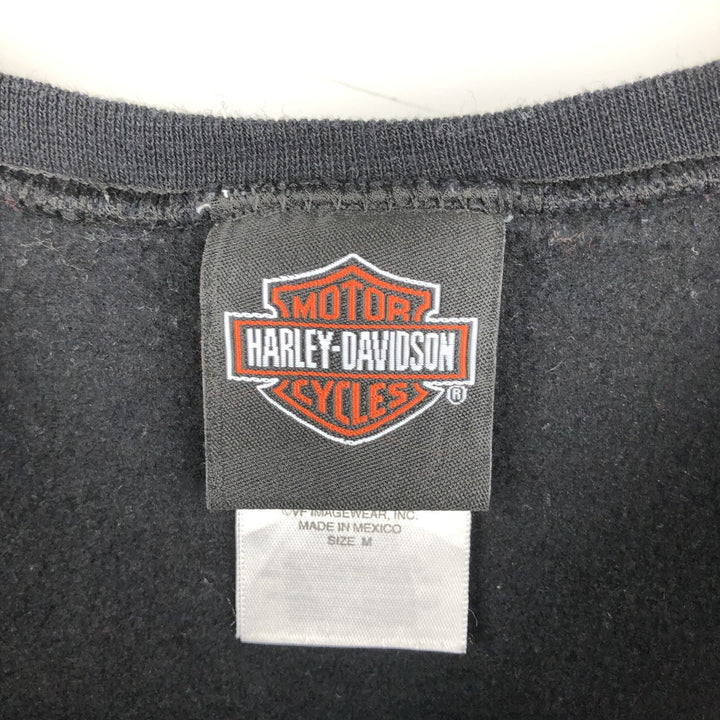 Harley-Davidson Advertising Sweatshirt, Women's M size cotton black type Vintage Second Hand