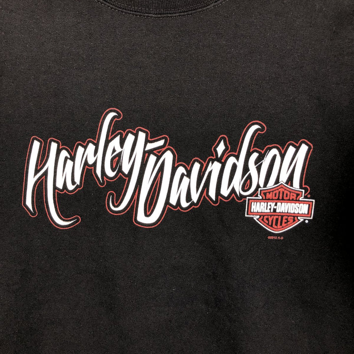 Harley-Davidson Advertising Sweatshirt, Women's M size cotton black type Vintage Second Hand