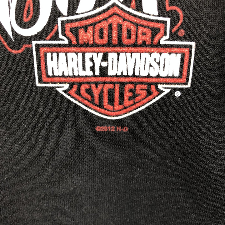 Harley-Davidson Advertising Sweatshirt, Women's M size cotton black type Vintage Second Hand