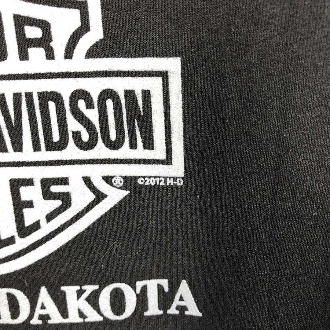 Harley-Davidson Advertising Sweatshirt, Women's M size cotton black type Vintage Second Hand