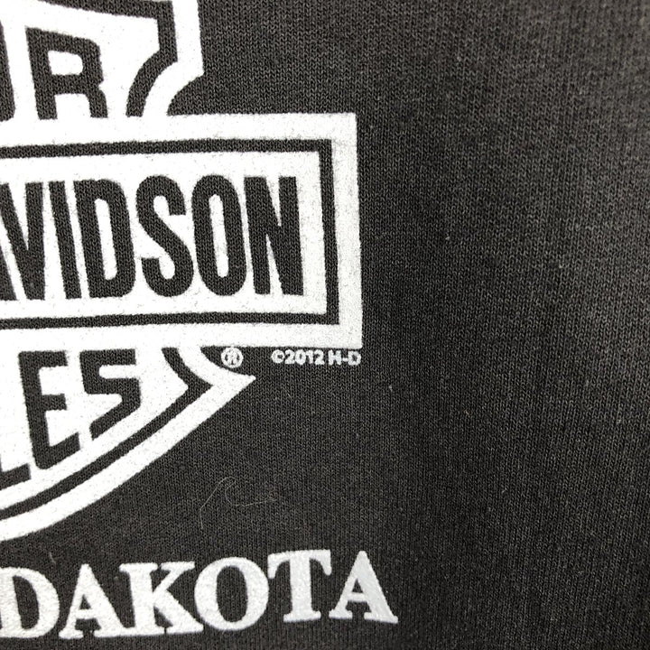 Harley-Davidson Advertising Sweatshirt, Women's M size cotton black type Vintage Second Hand