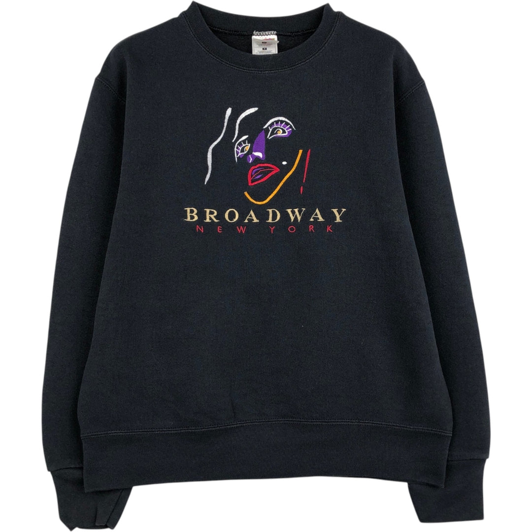 2000'S Fruit of the Loom Best Sweatshirt (Women's Size S) cotton black type Vintage Second Hand