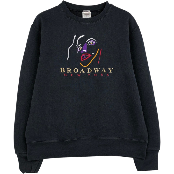 2000'S Fruit of the Loom Best Sweatshirt (Women's Size S) cotton black type Vintage Second Hand