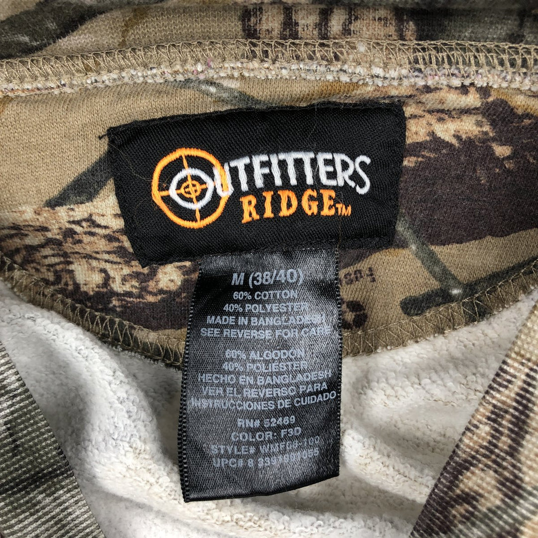 OUTFITTERS RIDGE Real Tree Camo Sweatshirt (Women's Size M) cotton brown type Vintage Second Hand