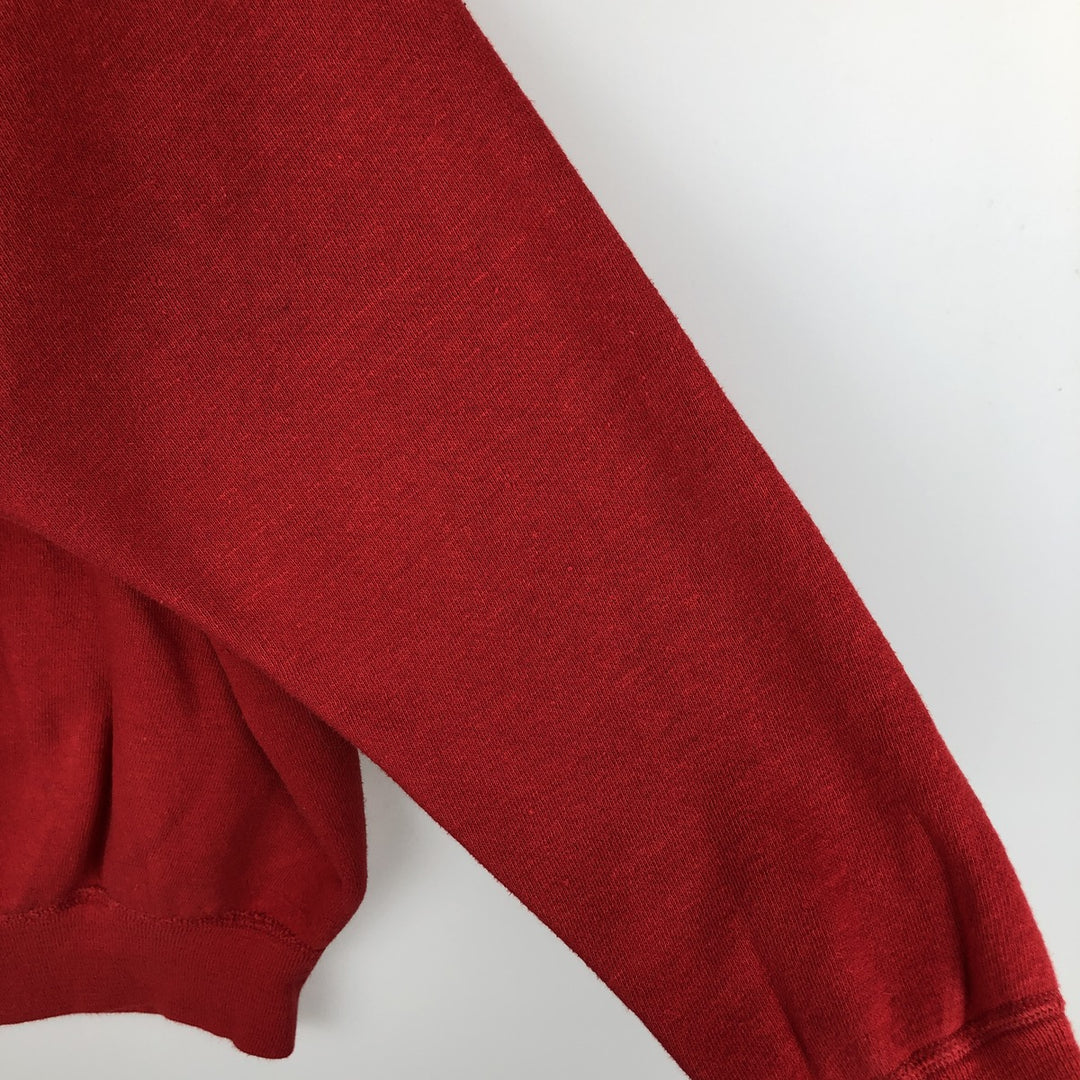 90'S GYM-MASTER BEAVER CANOE Printed Sweatshirt, Made in Canada, Women's Size M (approx.), Vintage cotton red type Vintage Second Hand