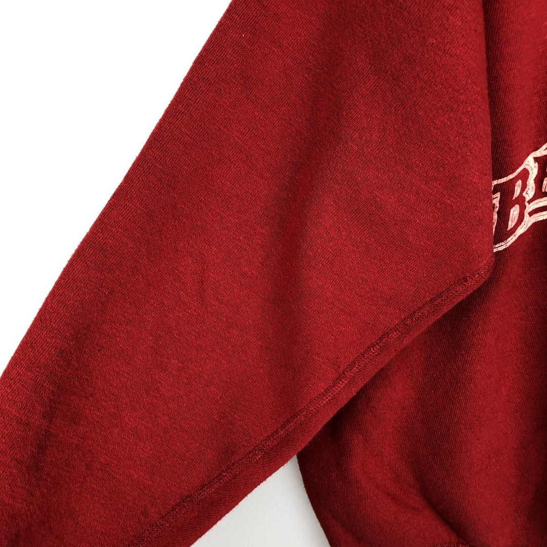 90'S GYM-MASTER BEAVER CANOE Printed Sweatshirt, Made in Canada, Women's Size M (approx.), Vintage cotton red type Vintage Second Hand