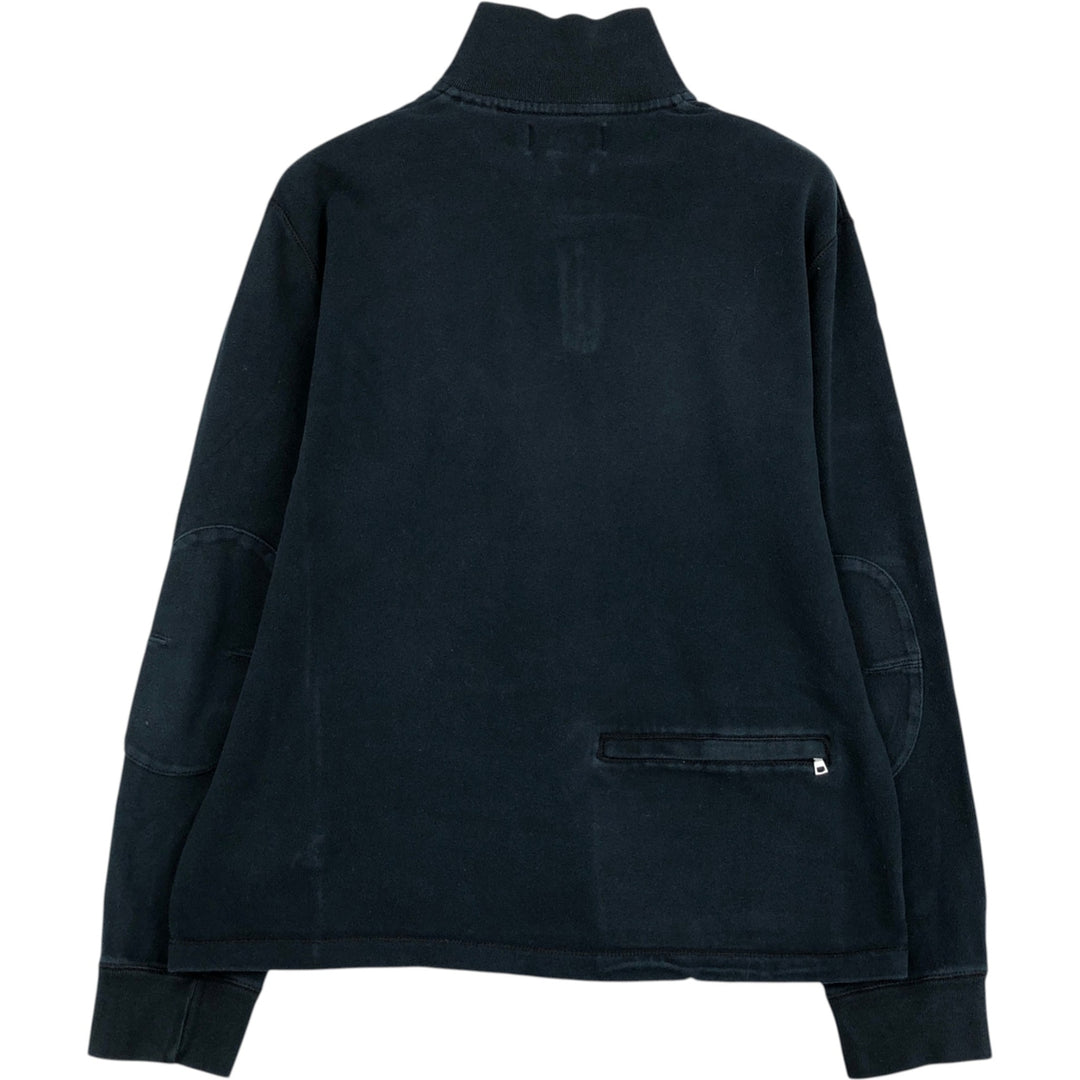 Ralph Lauren POLO by Ralph Lauren Half-Zip Sweatshirt (Women's Size M) cotton black type Vintage Second Hand