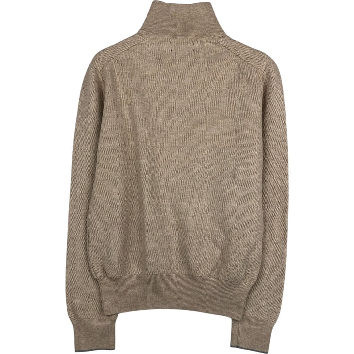 Ralph Lauren POLO RALPH LAUREN Cotton Knit Half-Zip Sweater, Women's Size S (approx.) cotton Beige type Vintage Second Hand