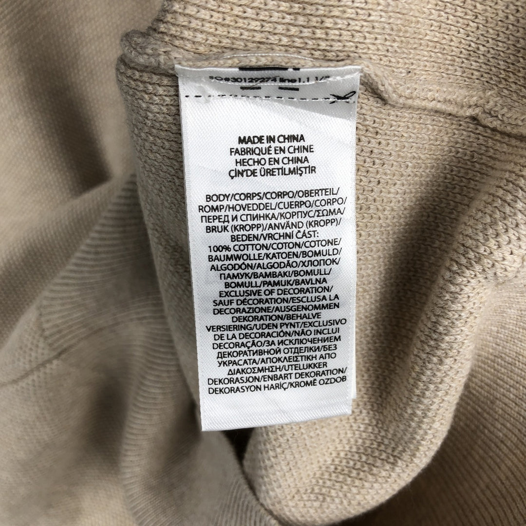 Ralph Lauren POLO RALPH LAUREN Cotton Knit Half-Zip Sweater, Women's Size S (approx.) cotton Beige type Vintage Second Hand