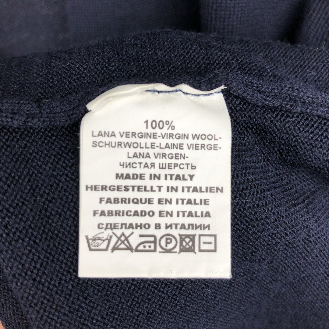Gran Sasso Open-Front Wool Vest, Made in Italy, Women's Size S (approx.) wool black type Vintage Second Hand