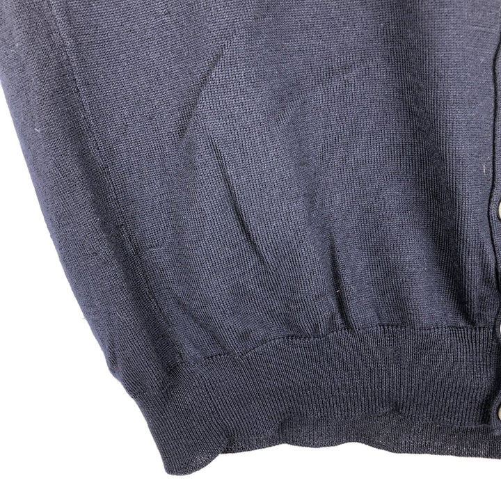 Gran Sasso Open-Front Wool Vest, Made in Italy, Women's Size S (approx.) wool black type Vintage Second Hand