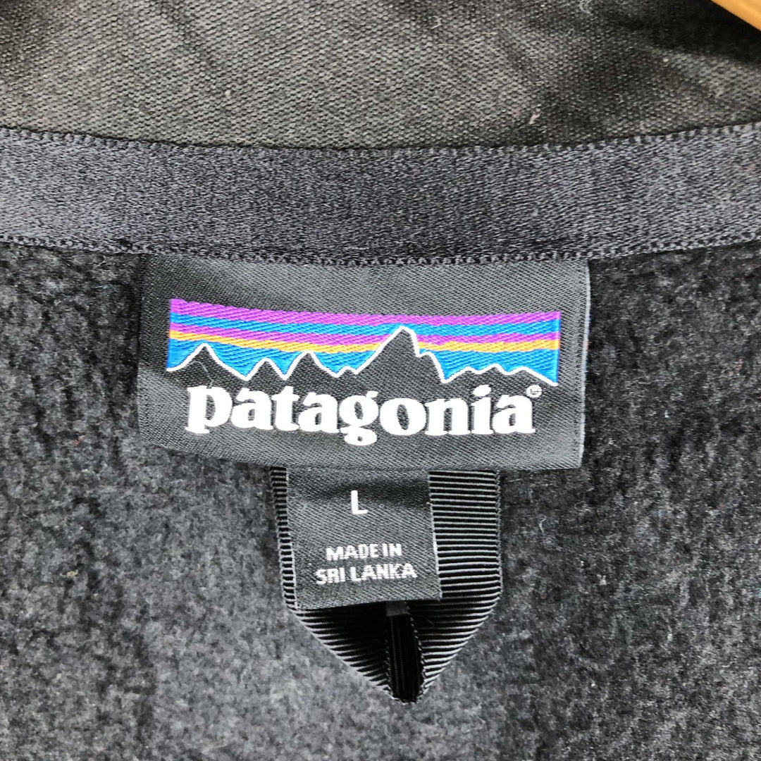 Patagonia Better Sweater Vest 25887FA19 Fleece Vest (Women's Size L) polyester black type Vintage Second Hand